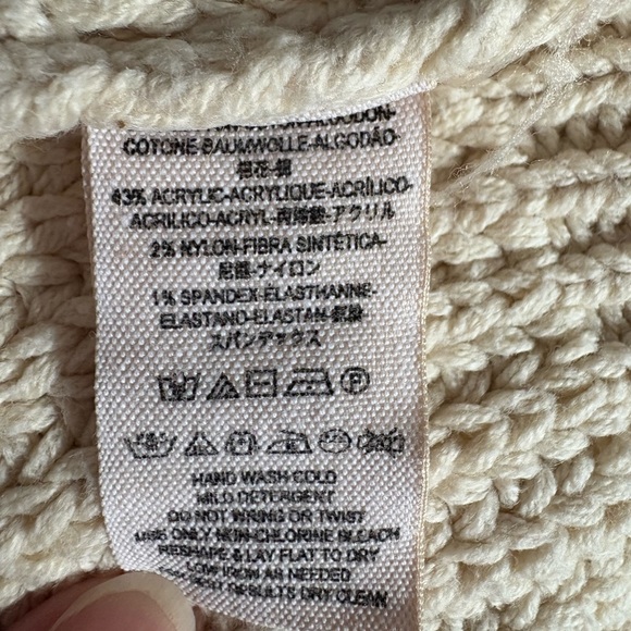 Free People Cream Cowl Neck Sweater - Picture 4 of 6